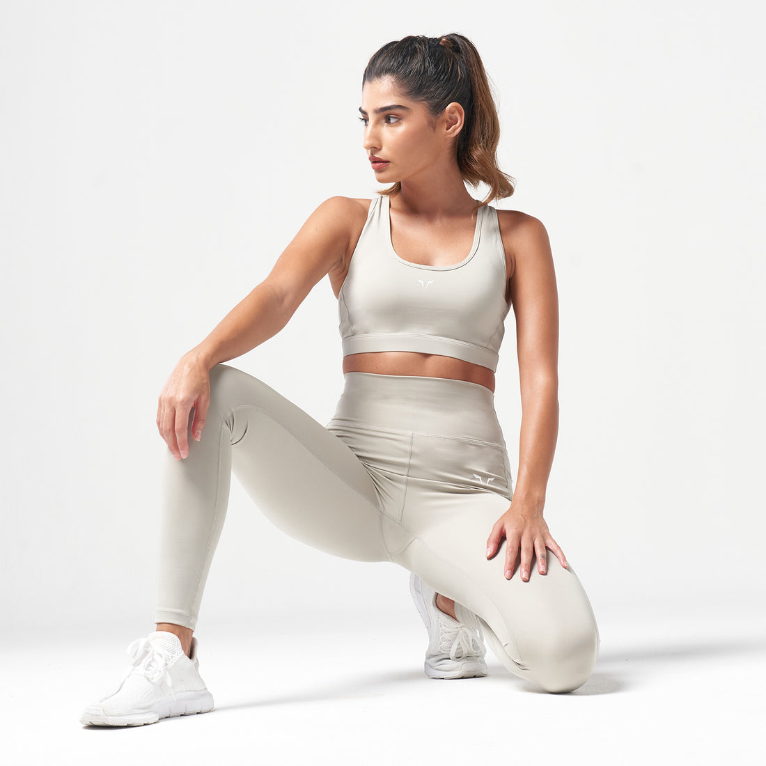 ESSENTIAL HIGH WAISTED LEGGINGS - WILLOW GREY
